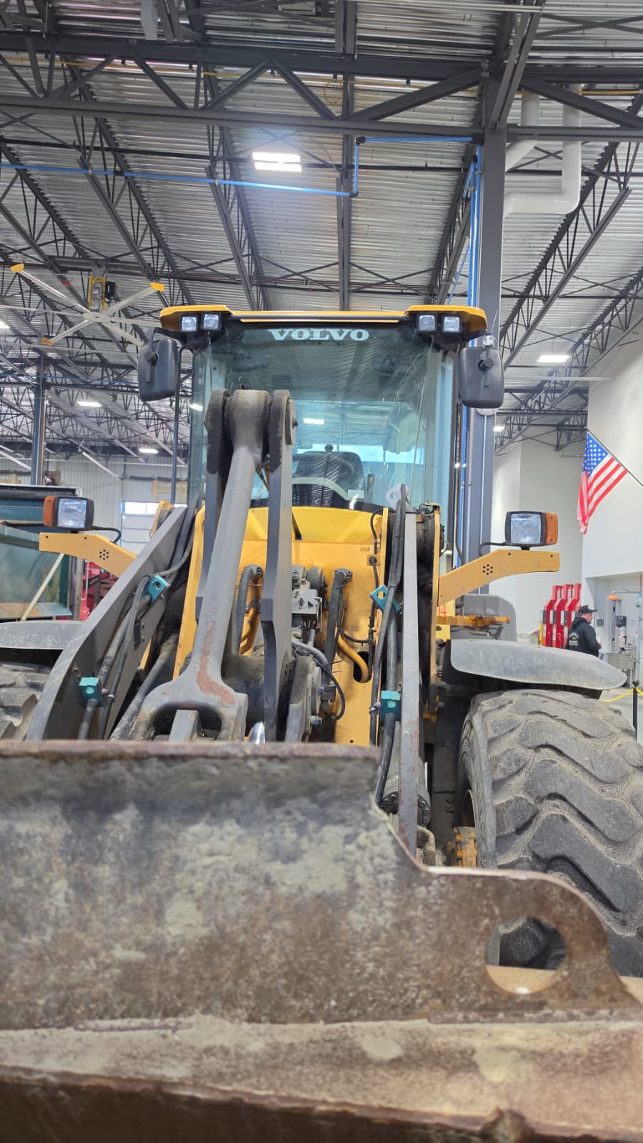 Volvo loader cab glass — RN Auto Glass job photo